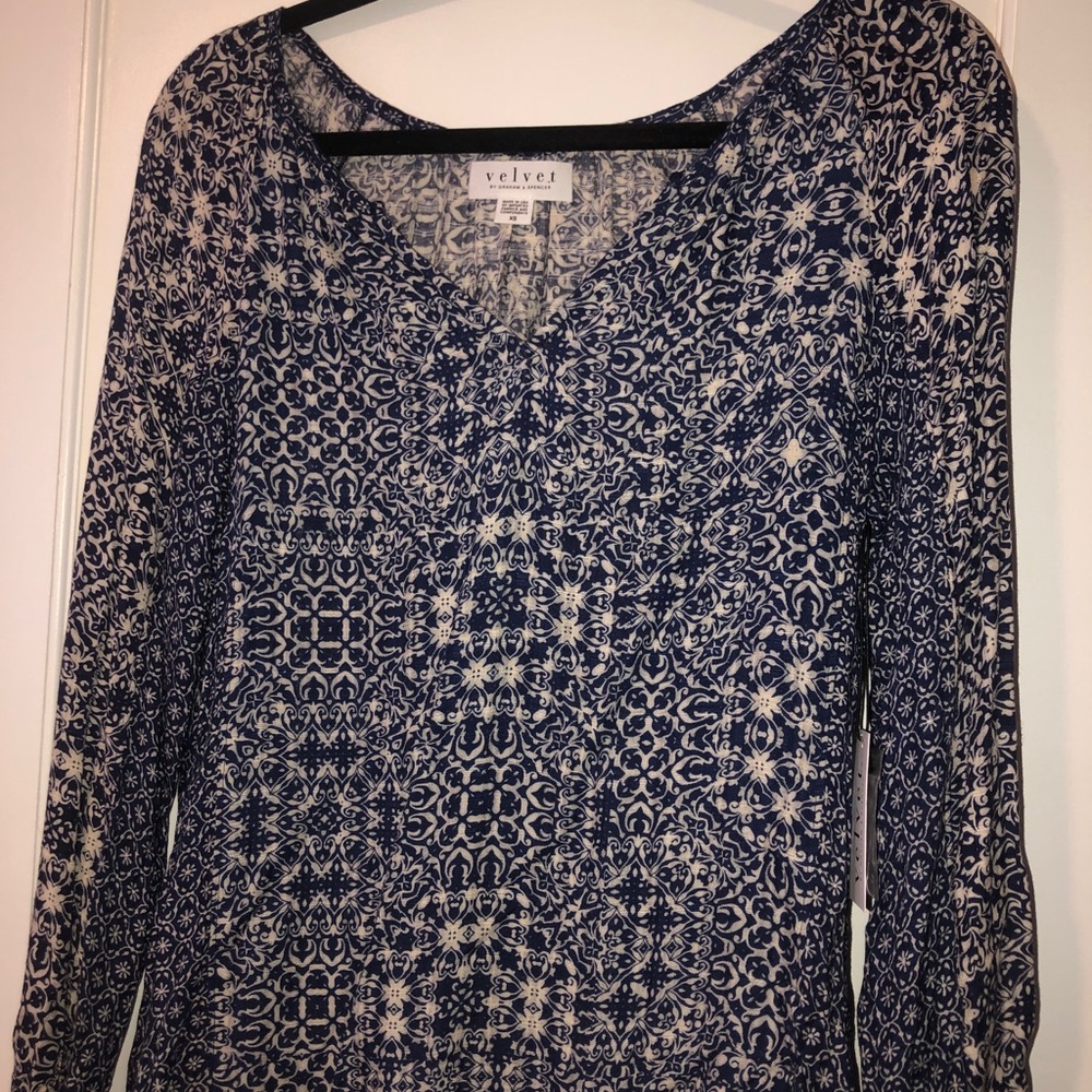 velvet longsleeve top